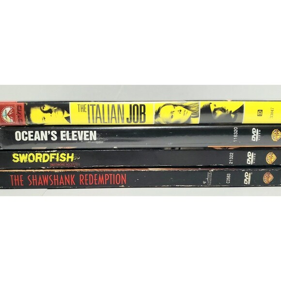 Classic Heist DVD Lot Shawshank Ocean’s Eleven Swordfish Italian Job Set - Picture 14 of 14